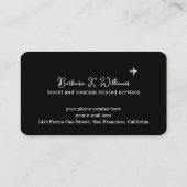 トラベルコンサルタントのワールドマップ(&W) 名刺 (裏面)