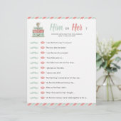 トラベルシャワーテーマベビーブライダル彼または彼女のゲーム (スタンド正面)