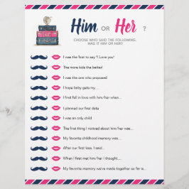 トラベルシャワーテーマベビーブライダル彼または彼女のゲーム