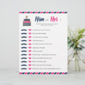 トラベルシャワーテーマベビーブライダル彼または彼女のゲーム (スタンド正面)