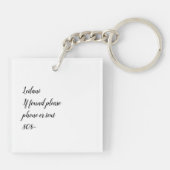 トラベルシリーズのワイキキキキーリングに入りたい キーホルダー (裏面)