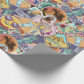 トラベルシールのパターン ラッピングペーパー (角)