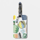 トラベルシール荷物タグ ラゲッジタグ (裏面縦)