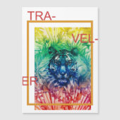 トラベルジャングルワイルドタイガー熱帯葉 (正面)