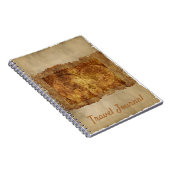 トラベルジャーナルヴィンテージ古いマップ紙 ノートブック (右側)