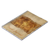 トラベルジャーナルヴィンテージ古いマップ紙 ノートブック (左側)