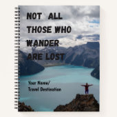 トラベルジャーナル、スクラップブック、メモリジャーナル ノートブック (正面)