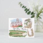 トラベルスケッチ葉書:イグアス秋、ブラジル ポストカード (スタンド正面)