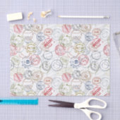 トラベルスタンプティッシュペーパー 薄葉紙 (クラフト)