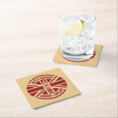 トラベルスタンプ、ロンドン・イングランド スクエアペーパーコースター (インサイチュ)