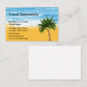 トラベルスペシャリストトロピカルテーマ 名刺 (正面/裏面)