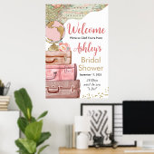 トラベルスーツケースウェルカムサインポスター ポスター (ホームオフィス)