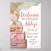 トラベルスーツケースウェルカムサインポスター ポスター (正面)