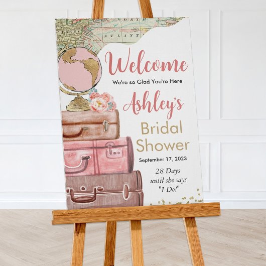 トラベルスーツケースウェルカムポスター ポスター