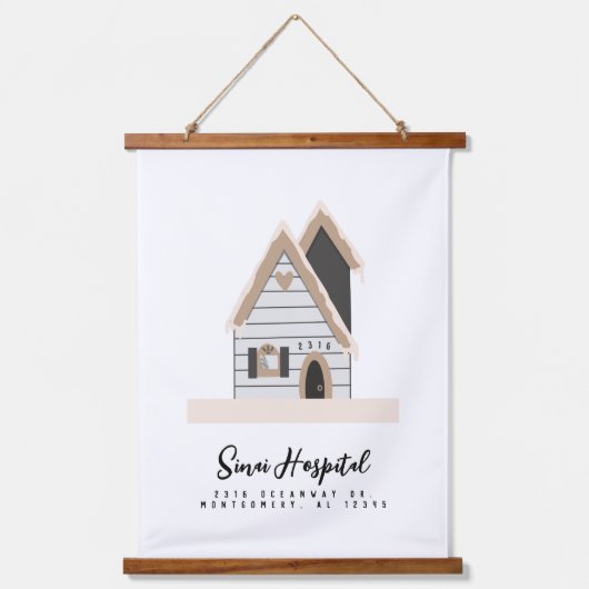 トラベルセラピーカスタムハウス 吊り下げ型タペストリー (正面)