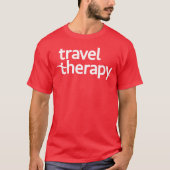 トラベルセラピーTシャツ | 旅行シャツ 赤 Tシャツ (正面)