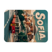 トラベルソフィア,ブルガリアヴィンテージギフトシティトラム マグネット (横)