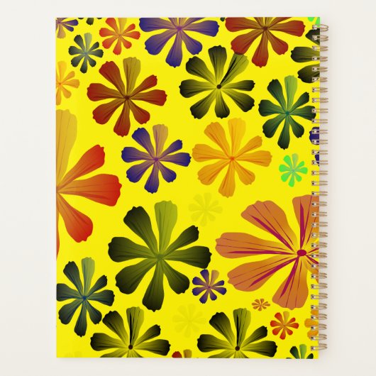 トラベルダイアリーかわいいレトロフローラ旅行 プランナー手帳 (裏面)