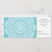 トラベルチケットボーディングパスポルトガ結婚ルツ 招待状 (裏面)