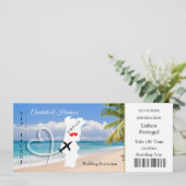 トラベルチケット搭乗券ポルトガ結婚ルズ 招待状 (スタンド正面)