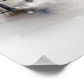 トラベルデスティネーションロンドンウォーターカラーウォールアート ポスター (角)