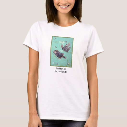 トラベルトランクフィッシュ 女性用 Tシャツ (正面)