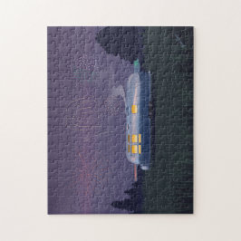 トラベルトレーラーシルバーRV & Night Sky ジグソーパズル