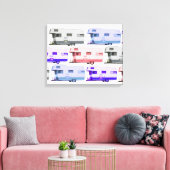 トラベルトレーラーヴィンテージ キャンバスプリント (インサイチュ (リビング))