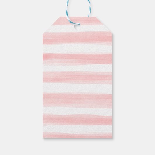 トラベルドリームキャッチャー赤面ネイビーフラワーベビーシャワー ギフトタグ (裏面)