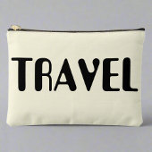 トラベルバケーションニュートラルはっきりしたブラックスクリプフェミニント アクセサリーポーチ