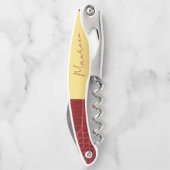 トラベルパーソナライズされたコルクねじ ソムリエナイフ (裏面)