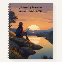 トラベルパーソナライズされたノートブックジャーナル日記のスケッチ ノートブック