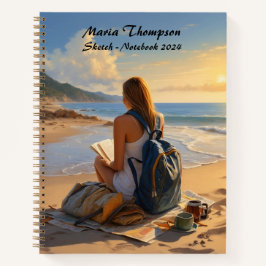 トラベルパーソナライズされたノートブックジャーナル日記のスケッチ ノートブック