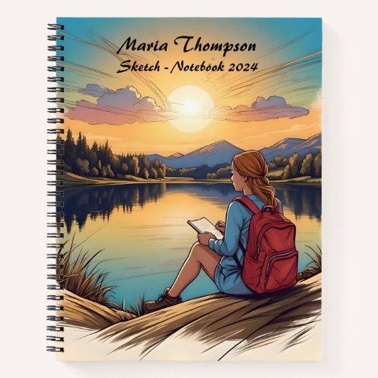 トラベルパーソナライズされたノートブックジャーナル日記のスケッチ ノートブック (正面)