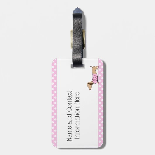 トラベルパーソナライズされた用ダシュント荷物タグ ラゲッジタグ (裏面縦)