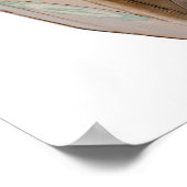 トラベルファッションドシール付きの古いスーツケース ポスター (角)