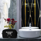 トラベルファミリーバケーションフライトクルー文字飛行機 ドップキット