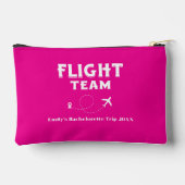 トラベルフライトチームファミリーバケーションバチェロレッテ アクセサリーポーチ (裏面)