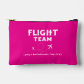 トラベルフライトチームファミリーバケーションバチェロレッテ アクセサリーポーチ (正面)