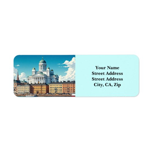 トラベルヘルシンキフィンランド ラベル (正面)