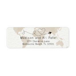 トラベルベビーシャワー差出人住所ラベル ラベル