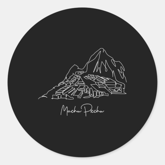 トラベルペルーLima Machu Picchu Cuscoファミリー休暇 ラウンドシール (正面)