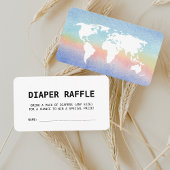 トラベルボーディングパス赤ちゃんシャワーおむつラッフル エンクロージャーカード