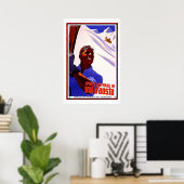 トラベルポスターヴィンテージヴァルdアオスタイタリアスキー ポスター (ホームオフィス)