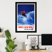 トラベルポスターヴィンテージ《植物》アスペンコロラドスキー ポスター (ホームオフィス)