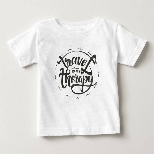 トラベルマイマイセラピー ベビーTシャツ (正面)