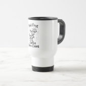 トラベルマグ 怒った子鹿 コーヒー好き (正面右)