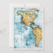 トラベルマップ結婚式招待状 招待状 (裏面)