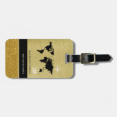 トラベルマップ金ゴールドクラスアドベンチャー国際的ズ ラゲッジタグ (正面横)