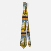 トラベルメキシコスタイリッシュサボテンの町の砂漠 ネクタイ (正面)